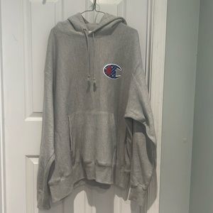 Champion grey hoodie 2XL